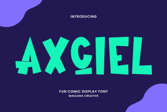 Axciel: A Quirky Display Font to Spark Joy in Your Designs
