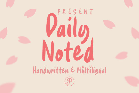 Daily Noted: The Fresh Display Font for Modern Creators