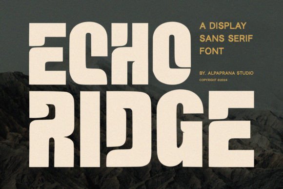 Echo Ridge: A Modern Typeface for Sharp, Memorable Branding