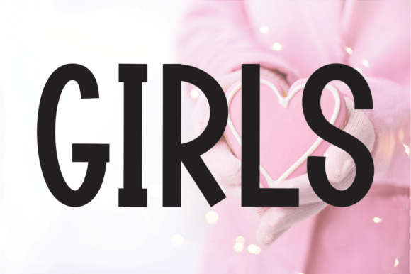 Girls: The Playful Display Font for Energetic Designs