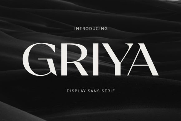 Griya: The Sophisticated Display Font for Modern Brands