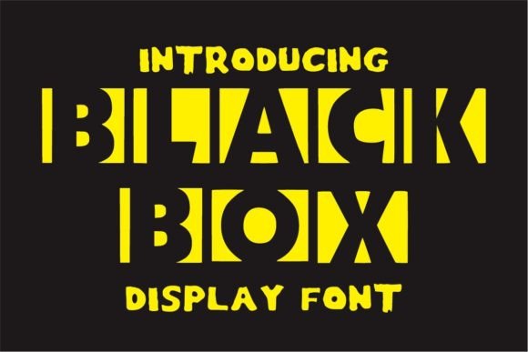 Injecting Energy: A Deep Dive into the Black Box Display Typeface