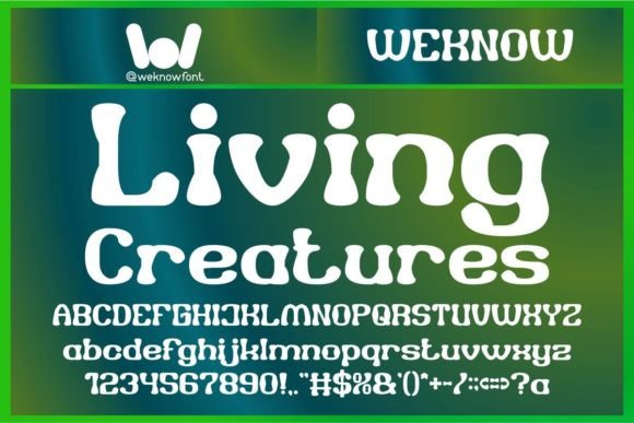Living Creatures: The Prehistoric Font That Tells a Story
