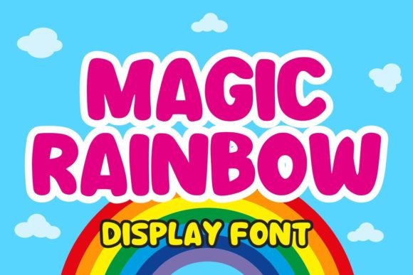 Magic Rainbow: A Font That Feels Like a Friendly Wave