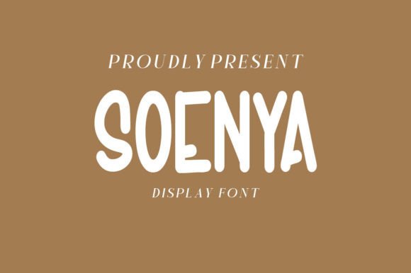 Soenya: The Handwritten Display Font for Authentic Brands