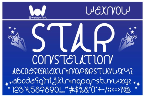 Star Constellation: A Display Font That Tells a Story