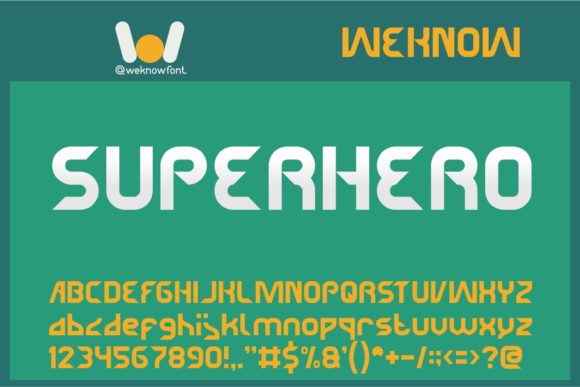 Superhero: The Bold Display Font That Commands Attention