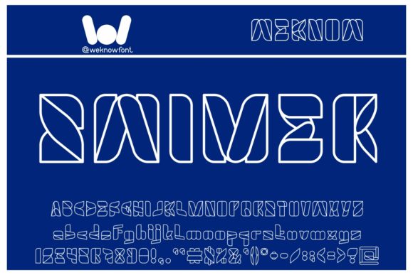 Swimer: A Geometric Display Font That Commands Attention